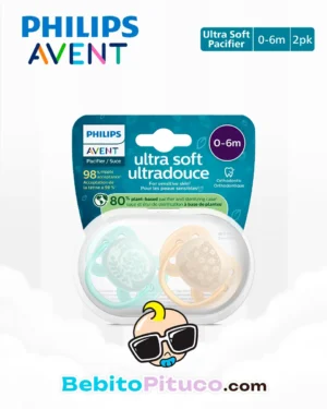Philips Chupón Ultrasuave 0-6 Meses x2